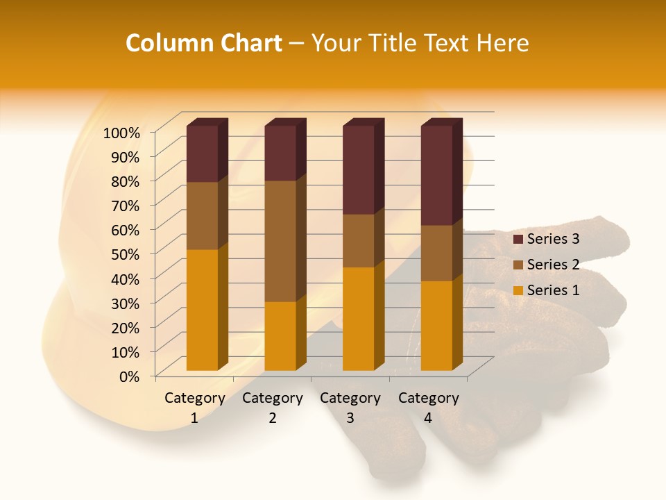 Construction Protective Head PowerPoint Template
