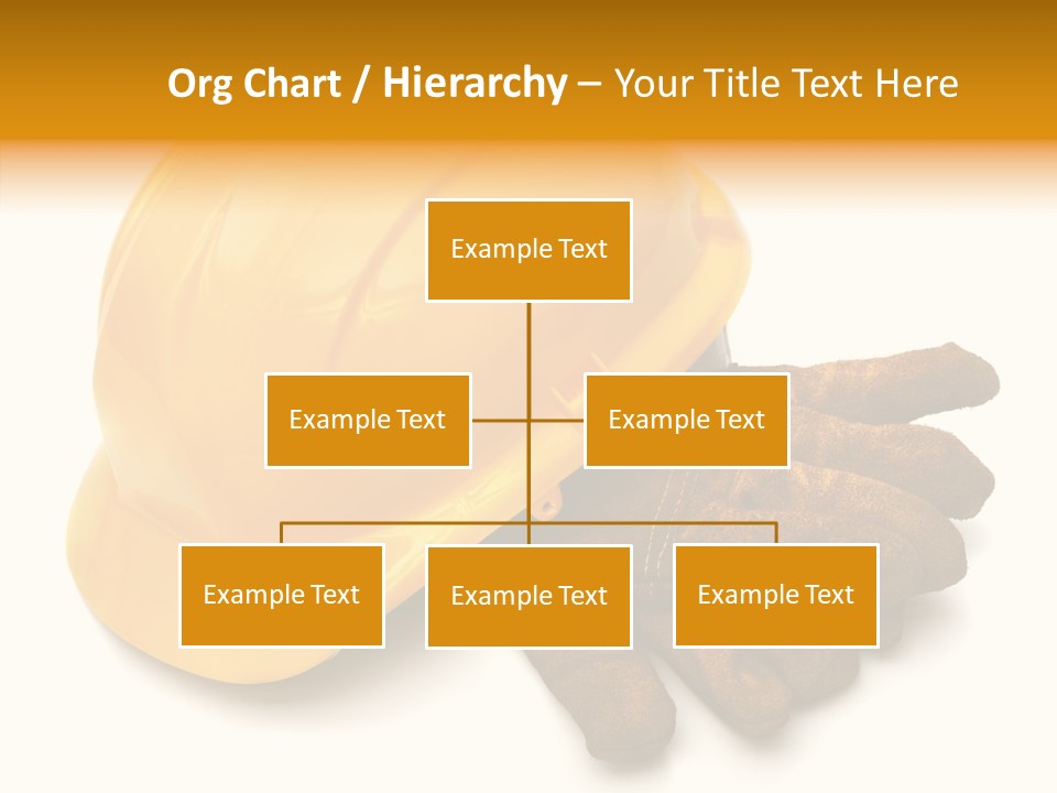 Construction Protective Head PowerPoint Template