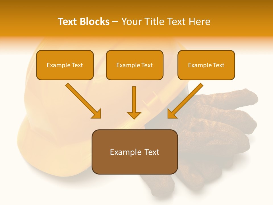 Construction Protective Head PowerPoint Template
