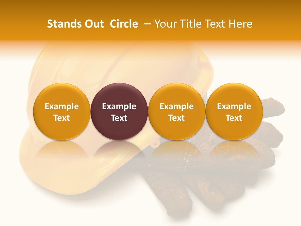 Construction Protective Head PowerPoint Template