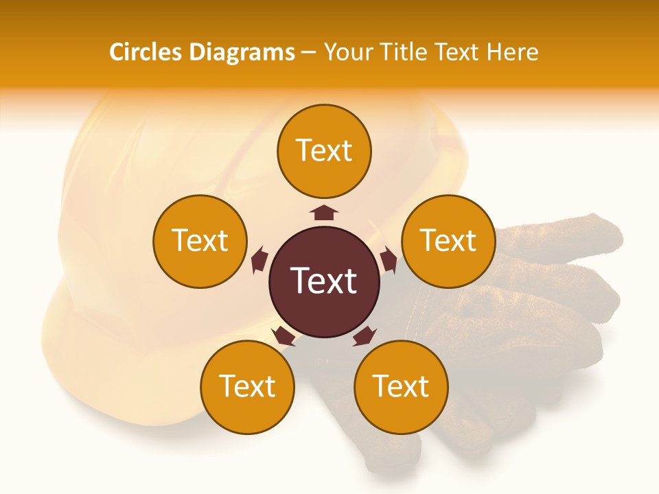 Construction Protective Head PowerPoint Template