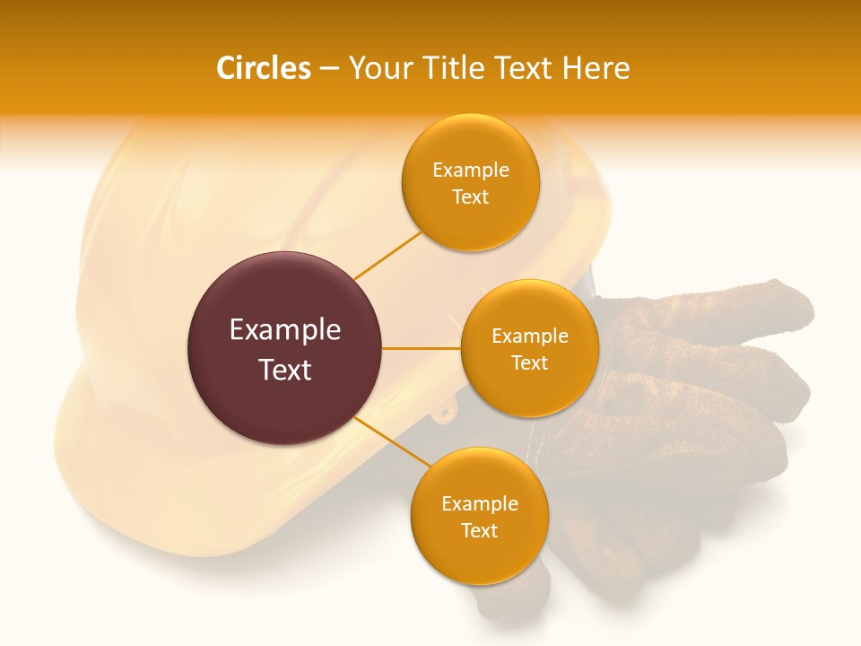Construction Protective Head PowerPoint Template