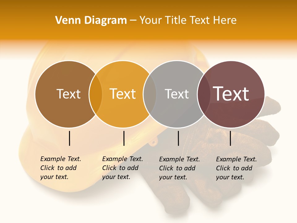Construction Protective Head PowerPoint Template