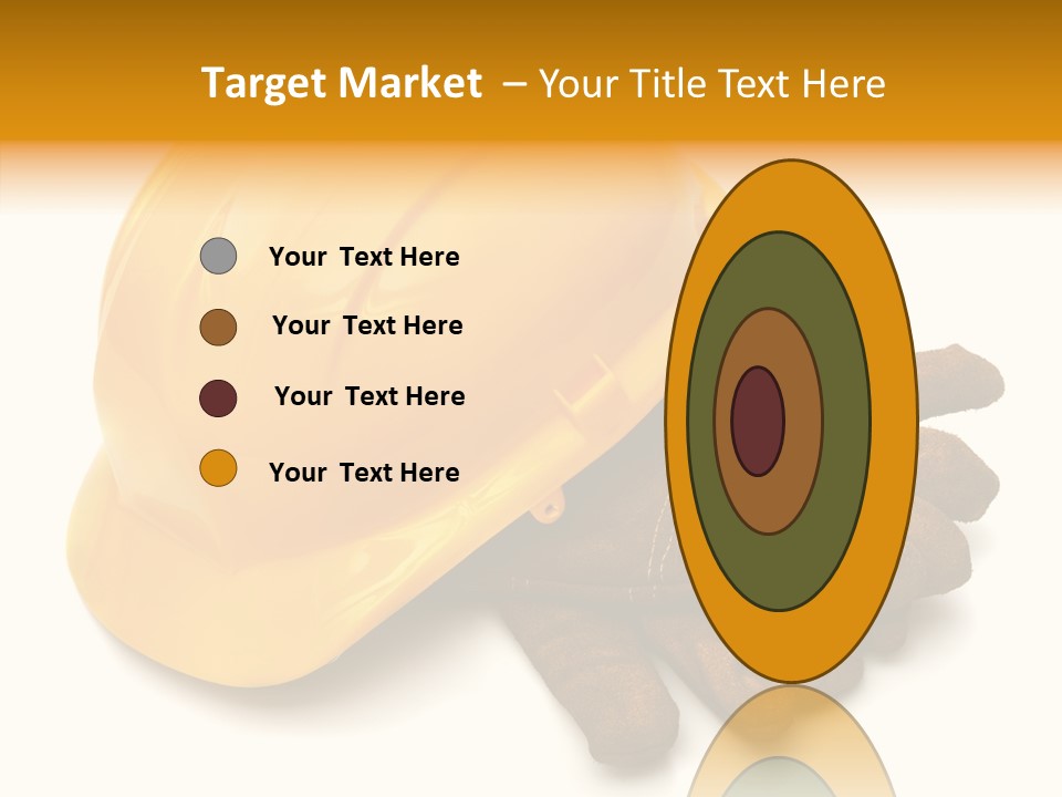 Construction Protective Head PowerPoint Template