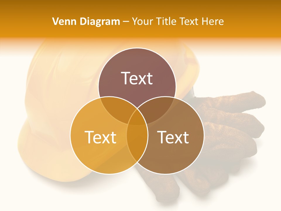 Construction Protective Head PowerPoint Template