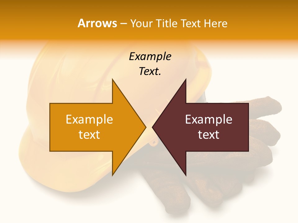 Construction Protective Head PowerPoint Template