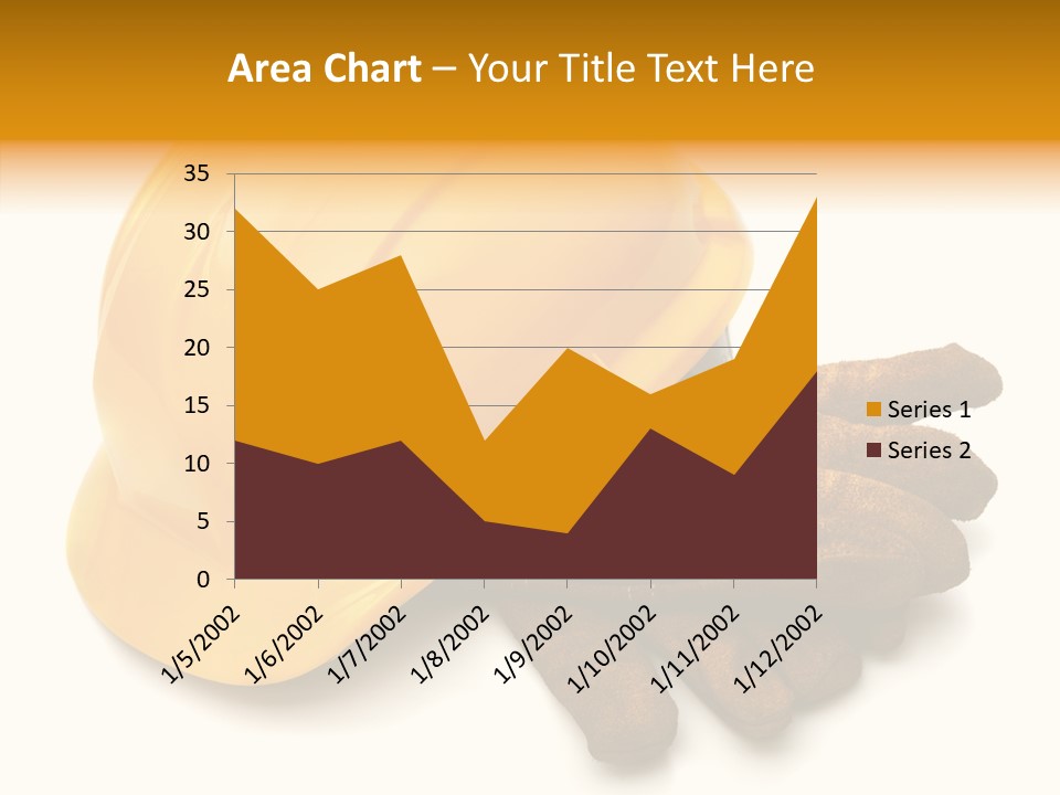 Construction Protective Head PowerPoint Template
