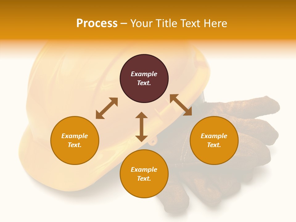 Construction Protective Head PowerPoint Template