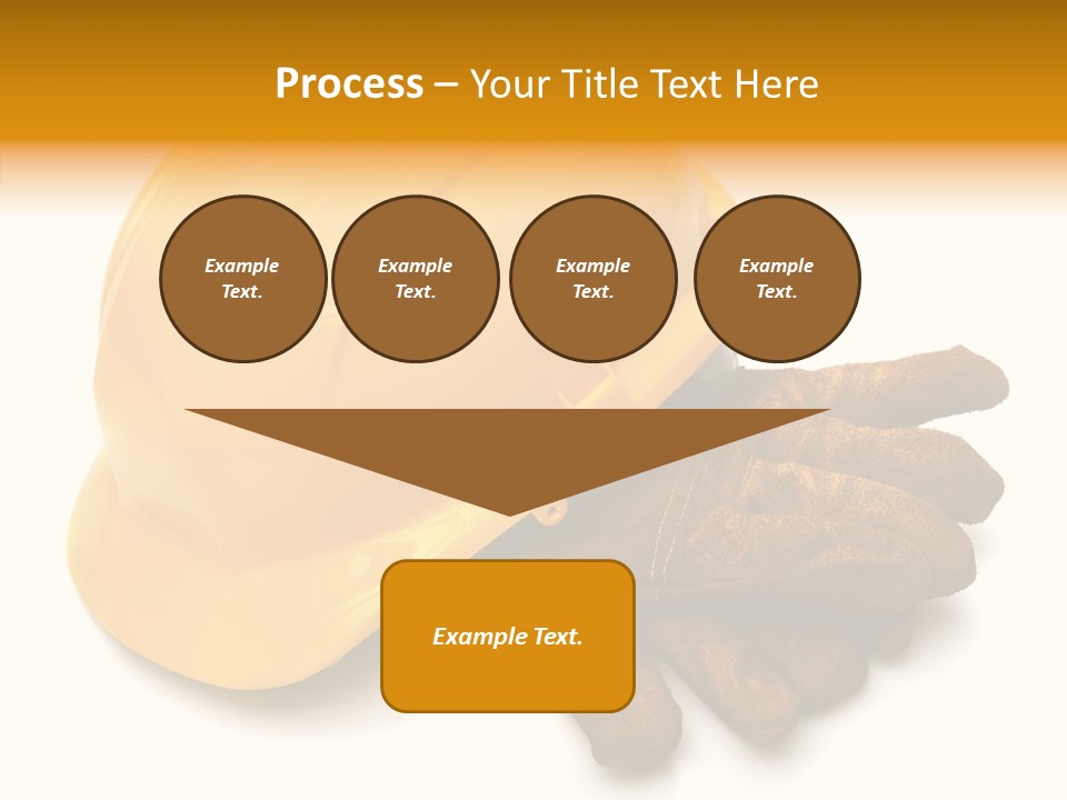 Construction Protective Head PowerPoint Template