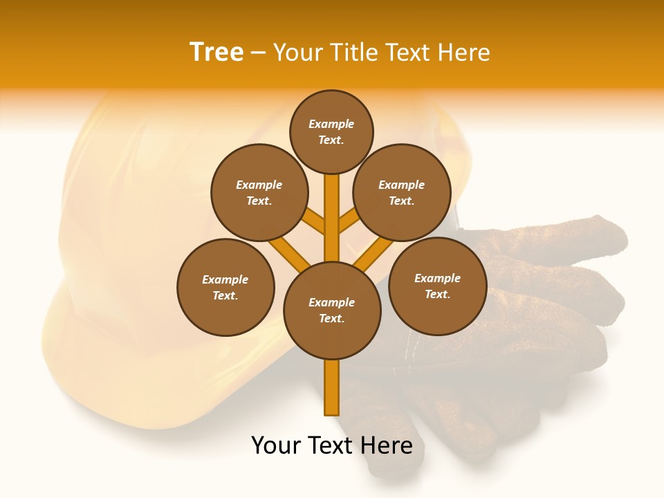 Construction Protective Head PowerPoint Template