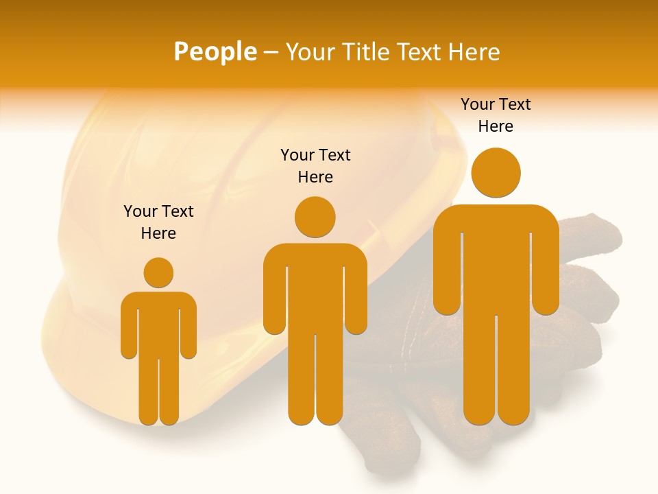 Construction Protective Head PowerPoint Template