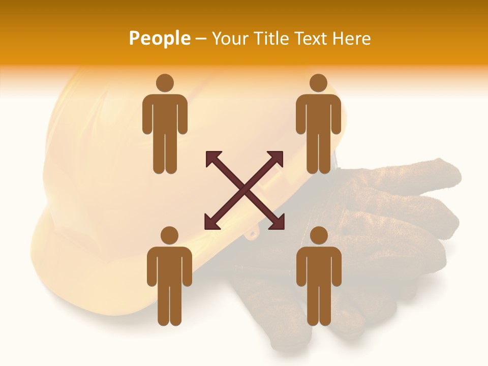 Construction Protective Head PowerPoint Template