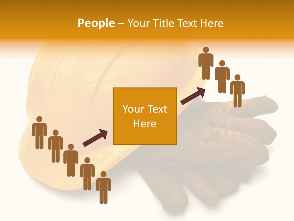 Construction Protective Head PowerPoint Template