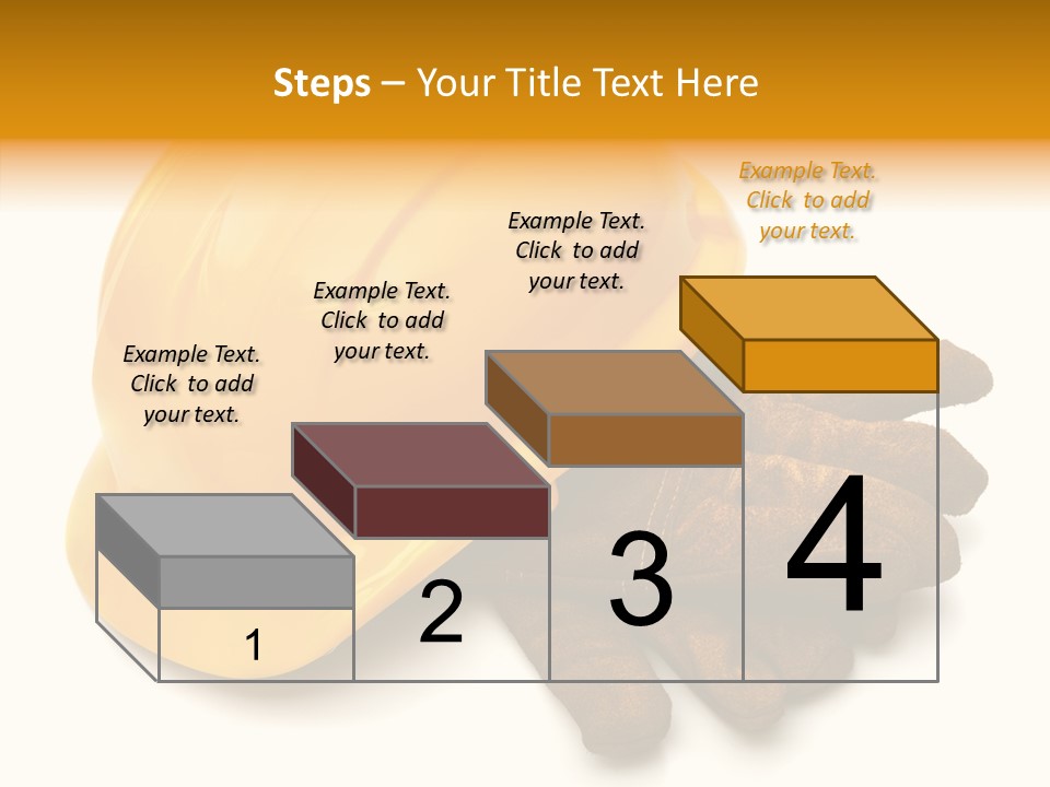 Construction Protective Head PowerPoint Template