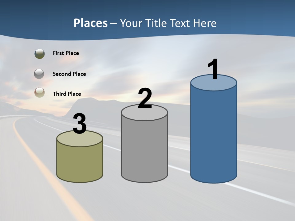 Blur Motion Mountain PowerPoint Template