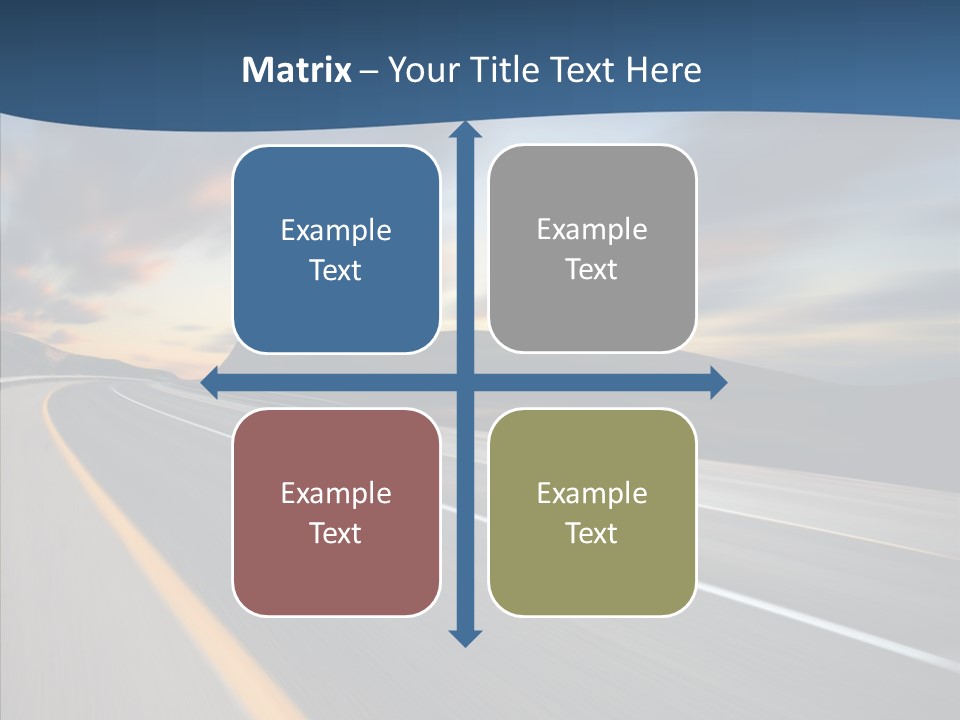 Blur Motion Mountain PowerPoint Template
