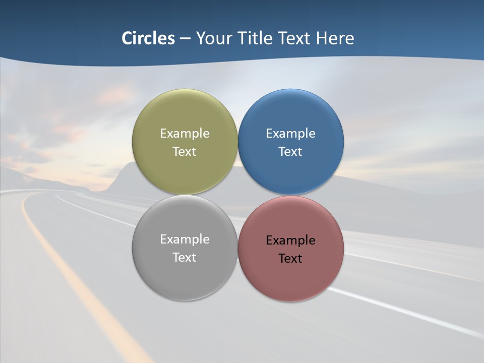 Blur Motion Mountain PowerPoint Template