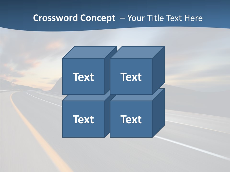 Blur Motion Mountain PowerPoint Template