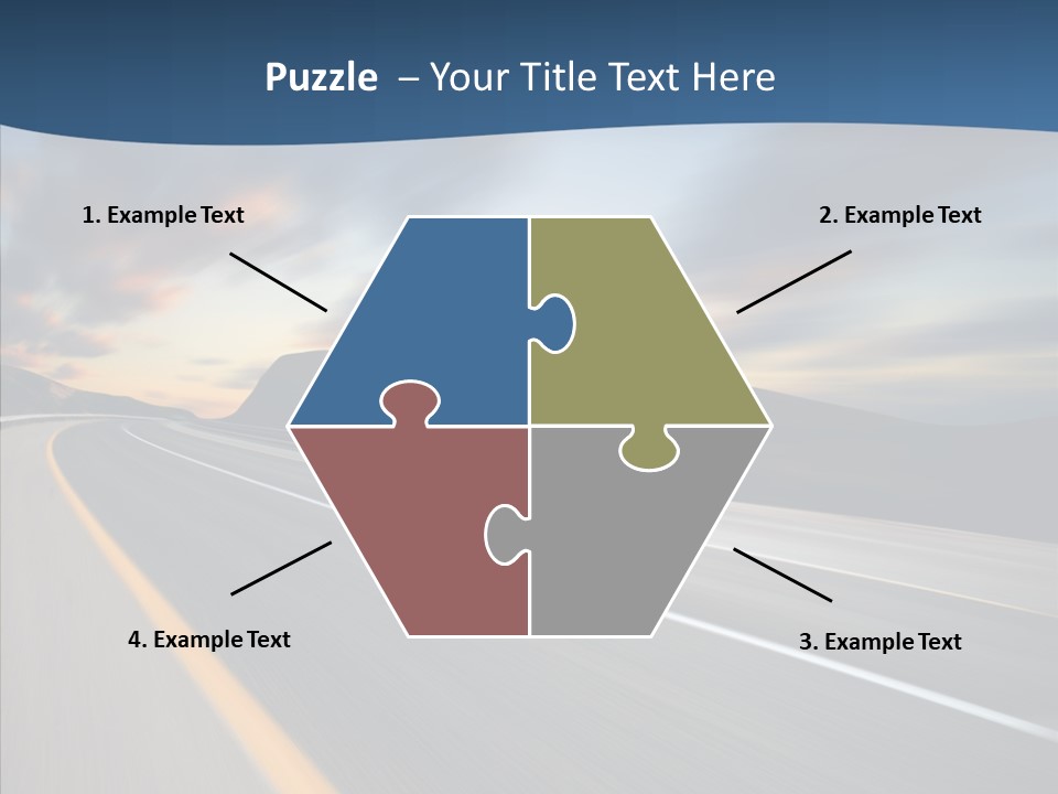 Blur Motion Mountain PowerPoint Template