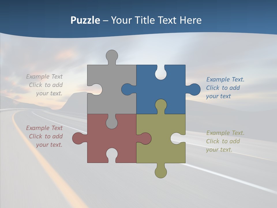 Blur Motion Mountain PowerPoint Template