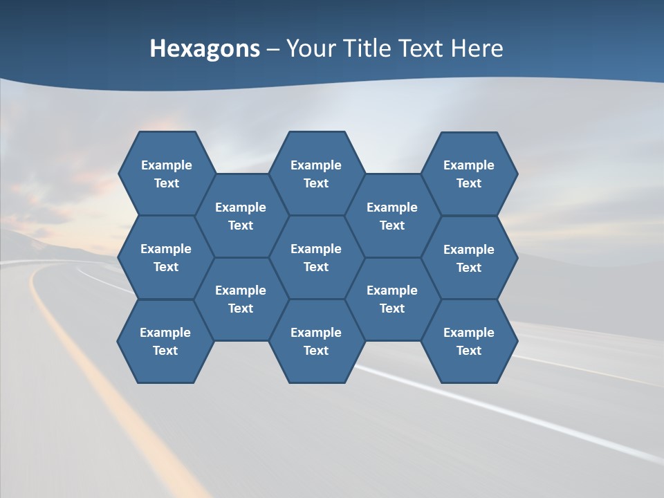 Blur Motion Mountain PowerPoint Template