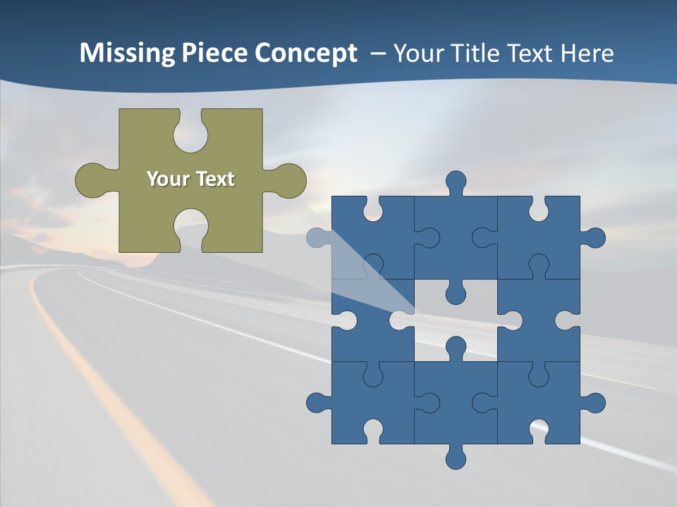 Blur Motion Mountain PowerPoint Template