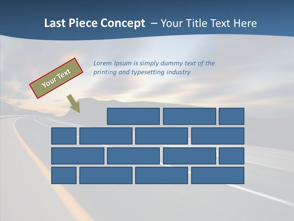 Blur Motion Mountain PowerPoint Template