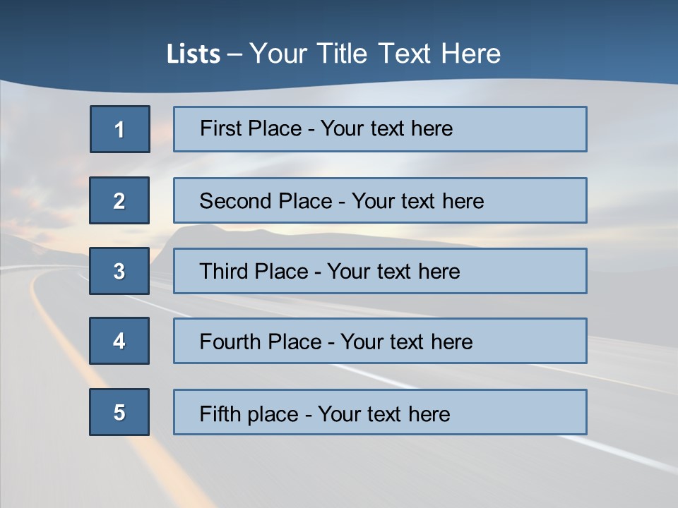 Blur Motion Mountain PowerPoint Template