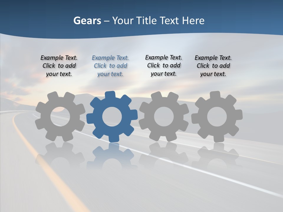 Blur Motion Mountain PowerPoint Template