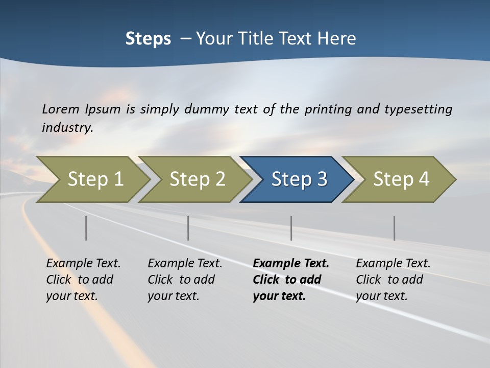 Blur Motion Mountain PowerPoint Template