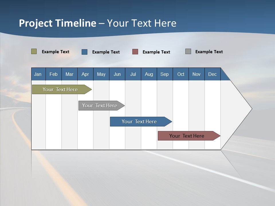 Blur Motion Mountain PowerPoint Template
