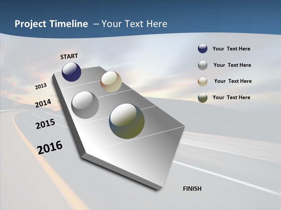 Blur Motion Mountain PowerPoint Template