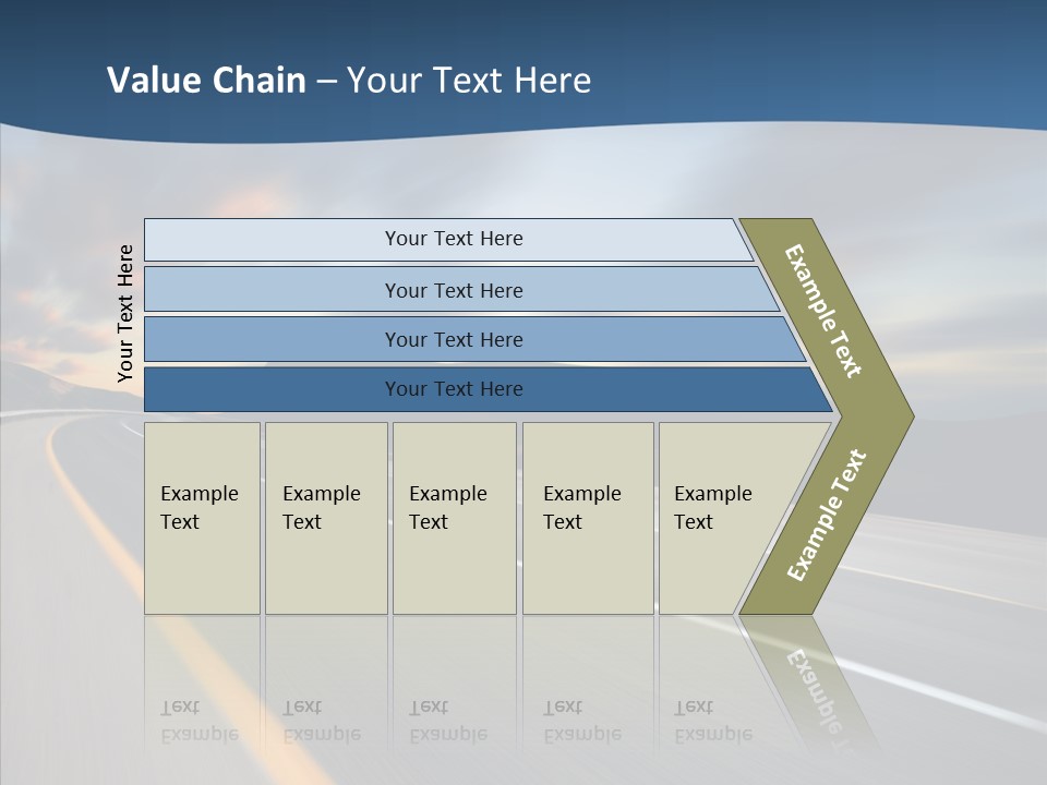 Blur Motion Mountain PowerPoint Template