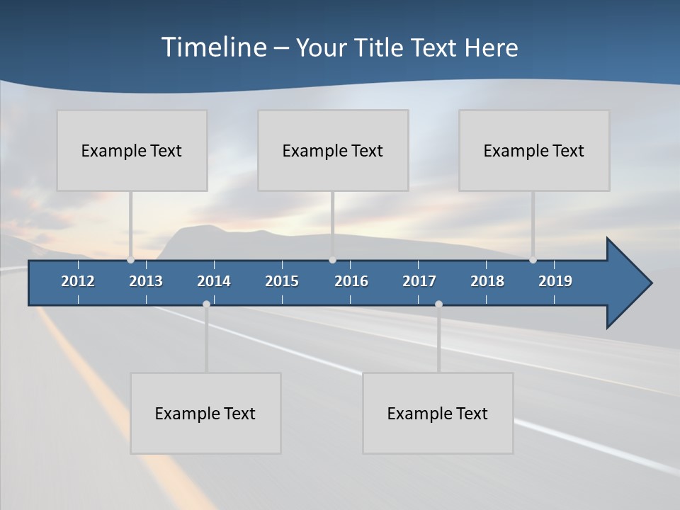 Blur Motion Mountain PowerPoint Template