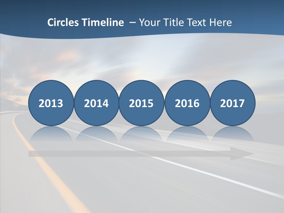 Blur Motion Mountain PowerPoint Template