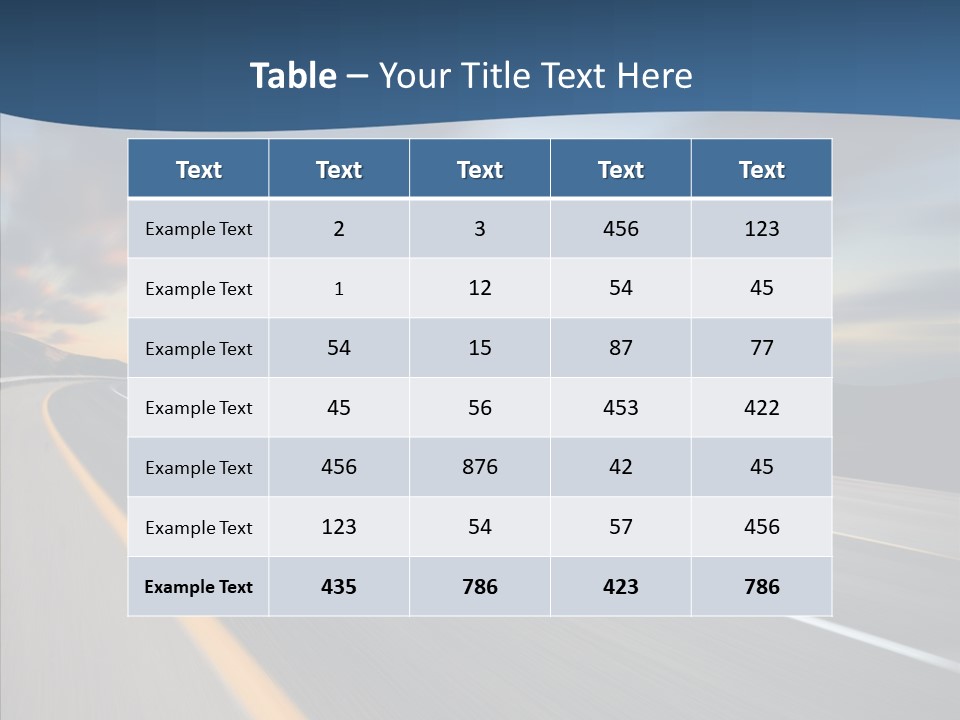 Blur Motion Mountain PowerPoint Template