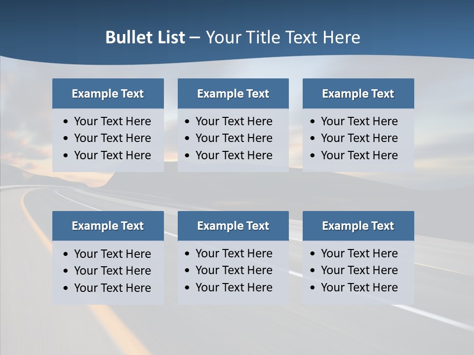 Blur Motion Mountain PowerPoint Template