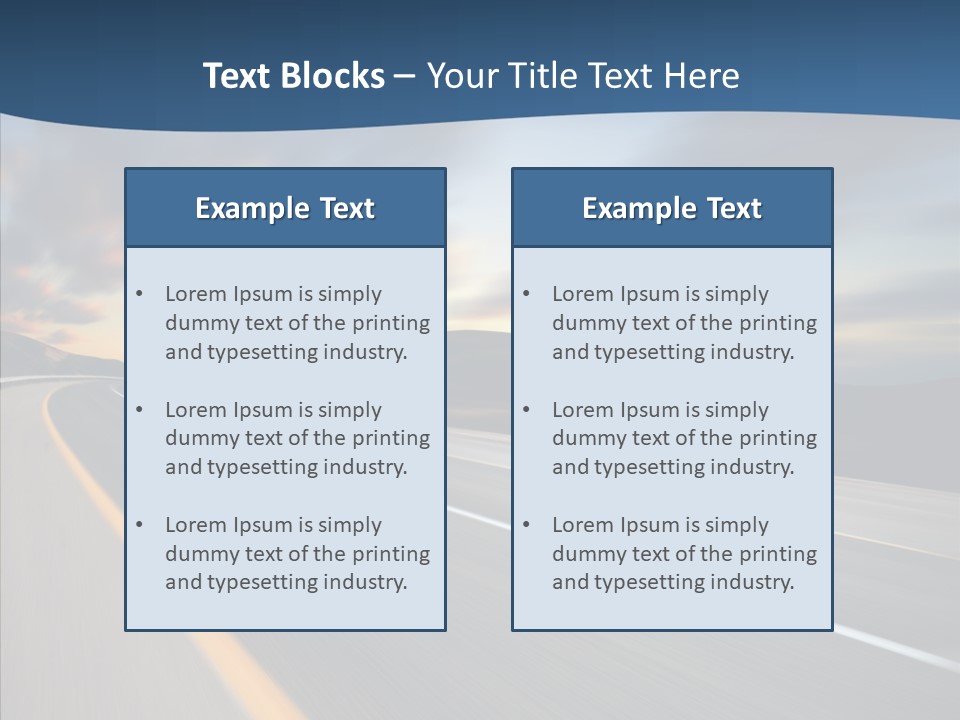 Blur Motion Mountain PowerPoint Template
