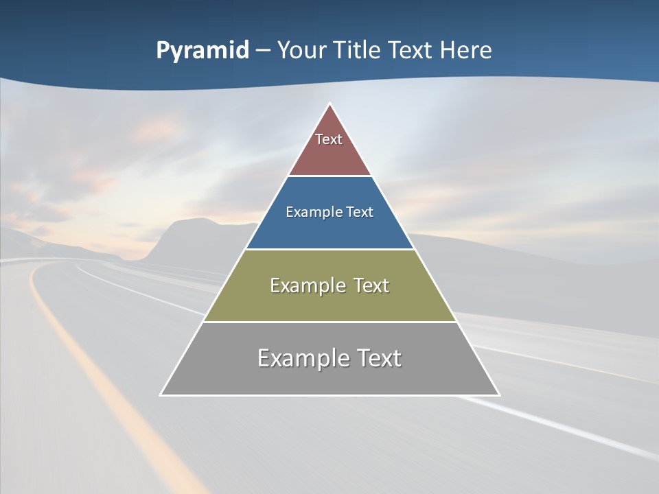 Blur Motion Mountain PowerPoint Template