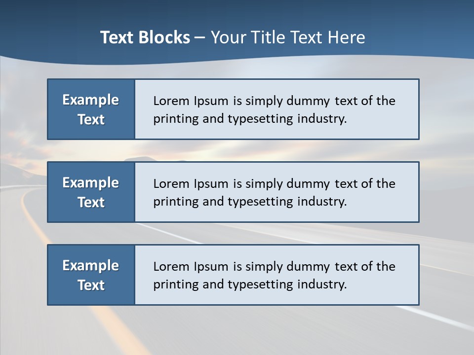Blur Motion Mountain PowerPoint Template