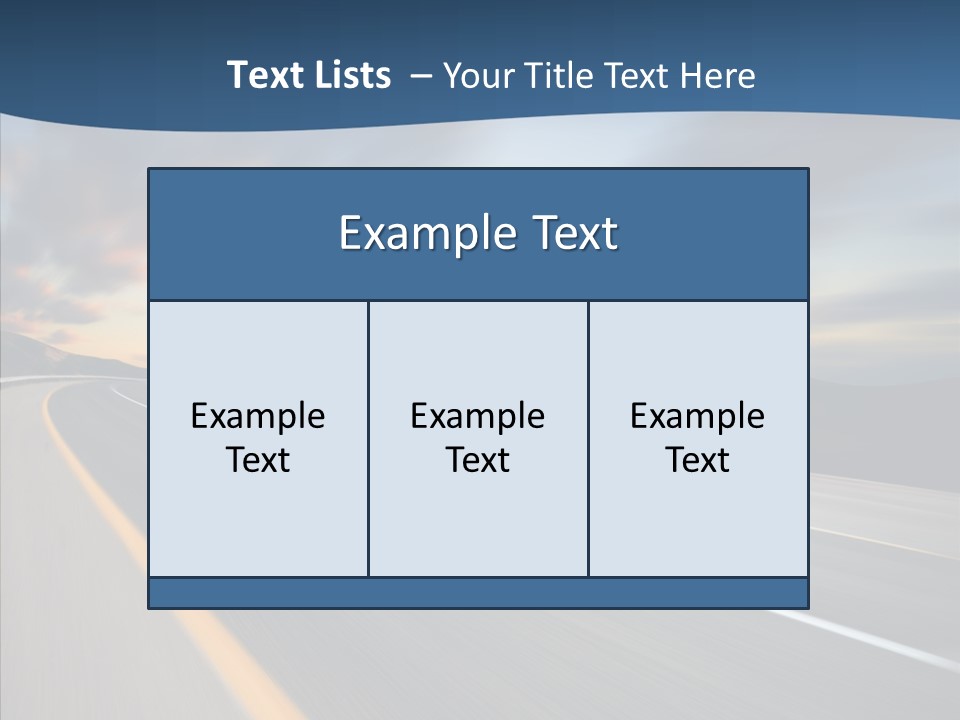 Blur Motion Mountain PowerPoint Template