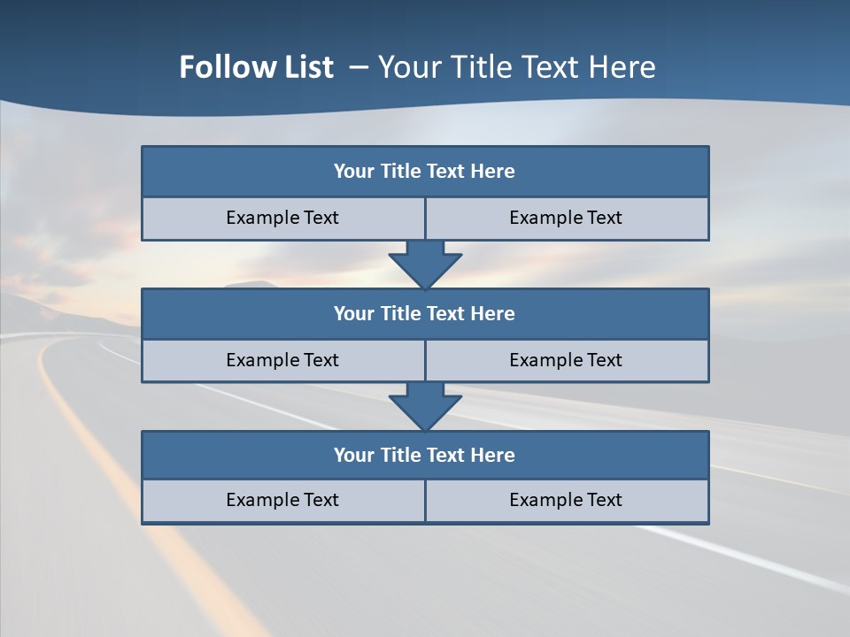 Blur Motion Mountain PowerPoint Template