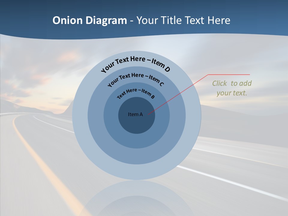 Blur Motion Mountain PowerPoint Template