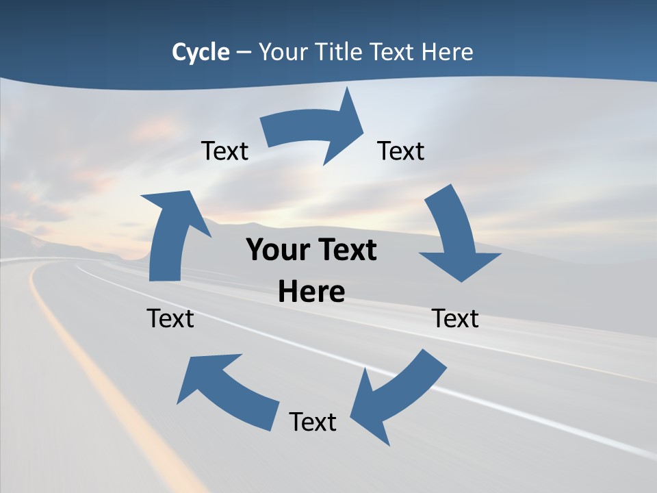 Blur Motion Mountain PowerPoint Template