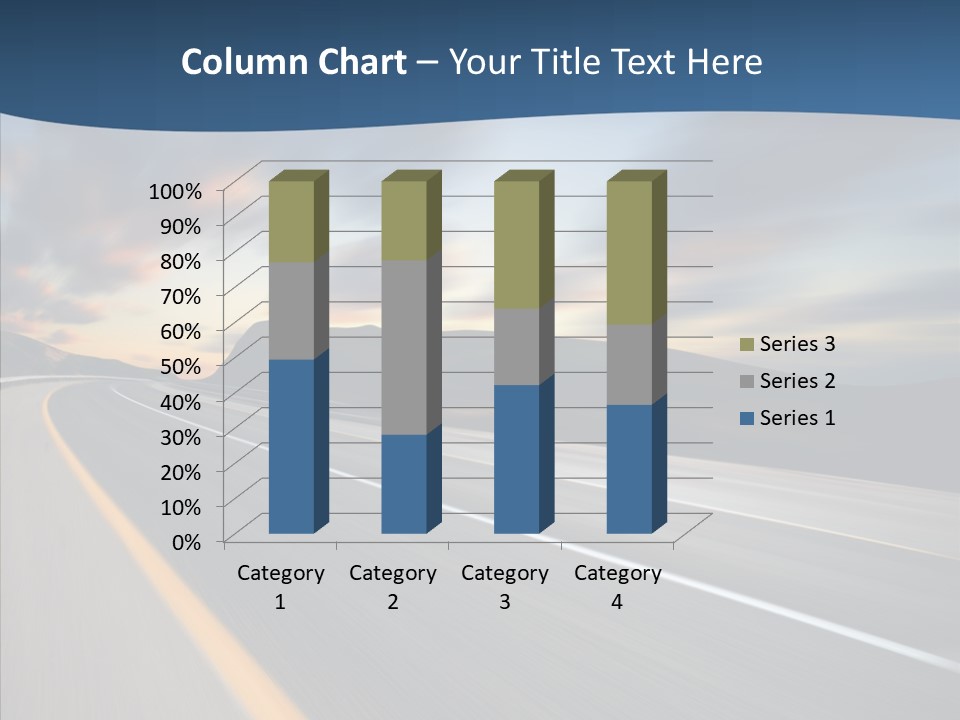 Blur Motion Mountain PowerPoint Template
