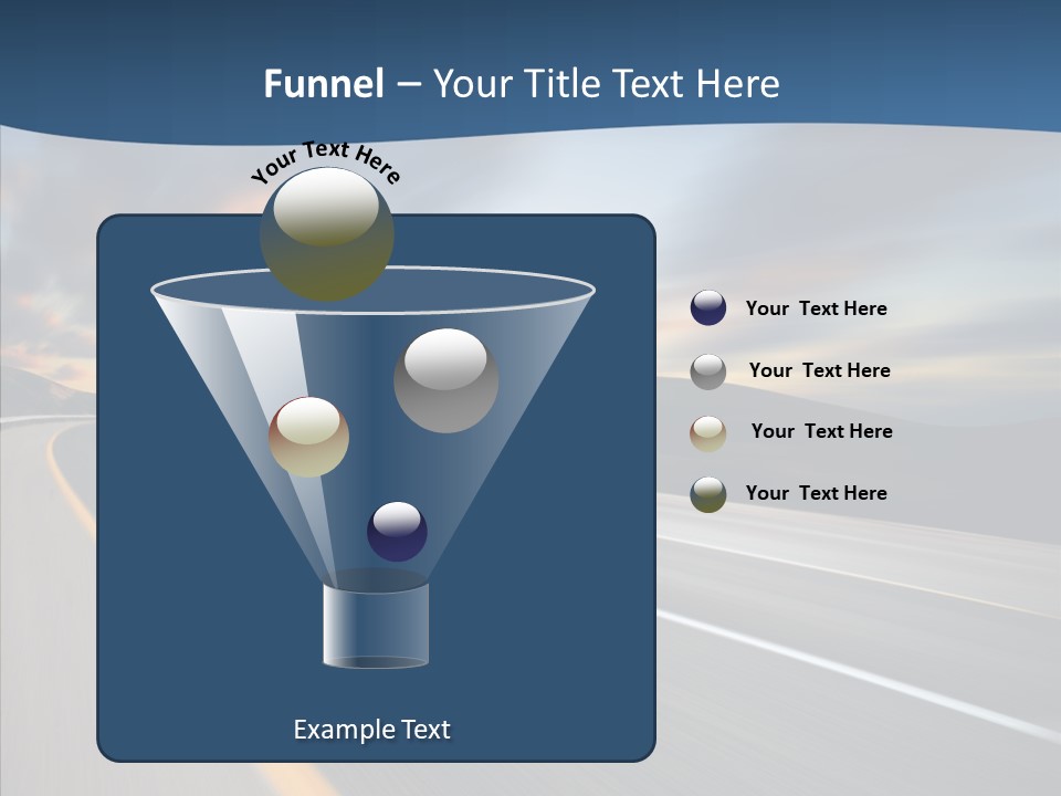 Blur Motion Mountain PowerPoint Template