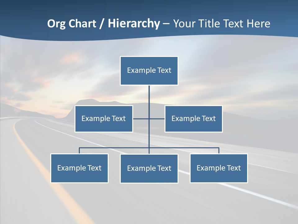 Blur Motion Mountain PowerPoint Template