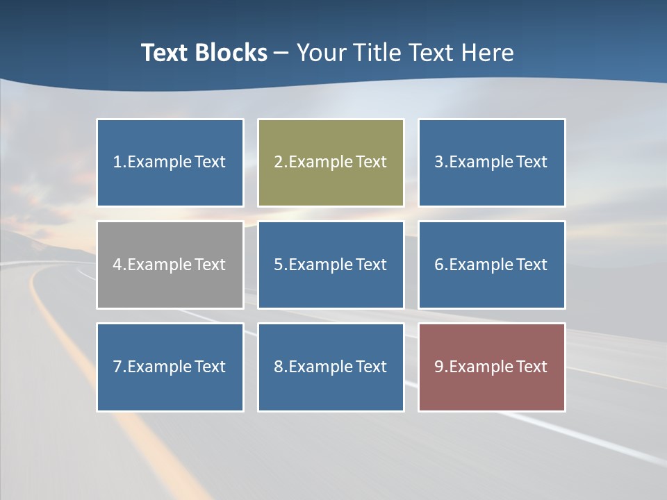 Blur Motion Mountain PowerPoint Template