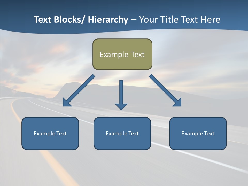 Blur Motion Mountain PowerPoint Template