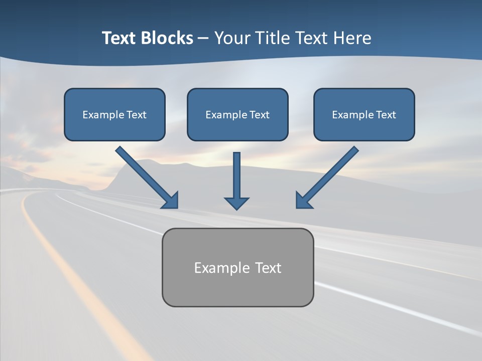 Blur Motion Mountain PowerPoint Template